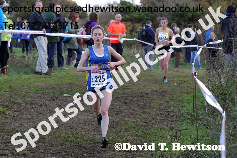 junior womens  National Cross Country Relays. Photo: David T. Hewitson/Sports for All Pics